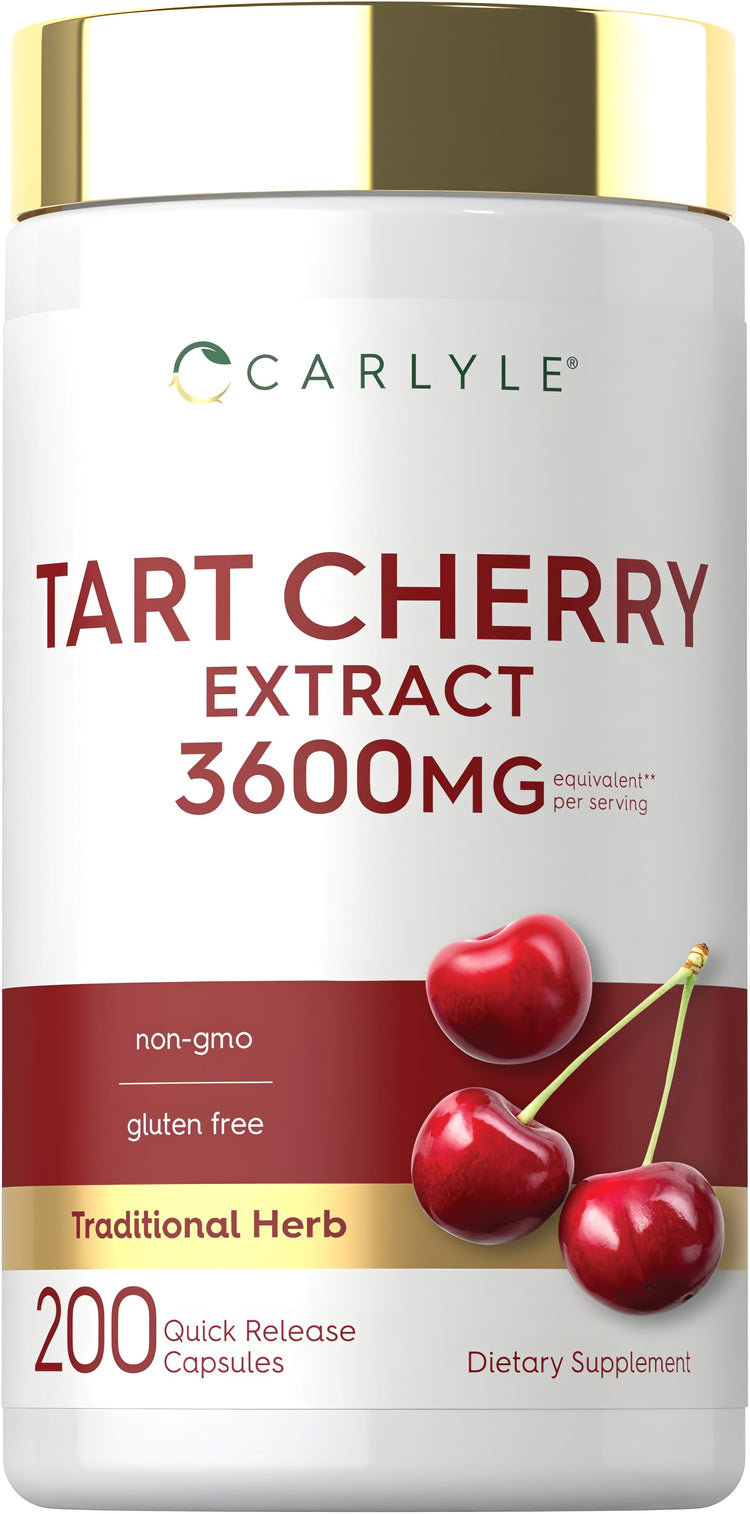 Extracto de Cereza Ácida 3600mg por porción | 200 Cápsulas