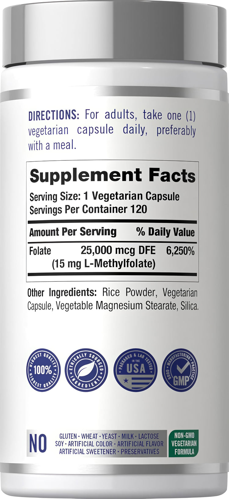 L-Methylfolate 15mg | 120 Capsules