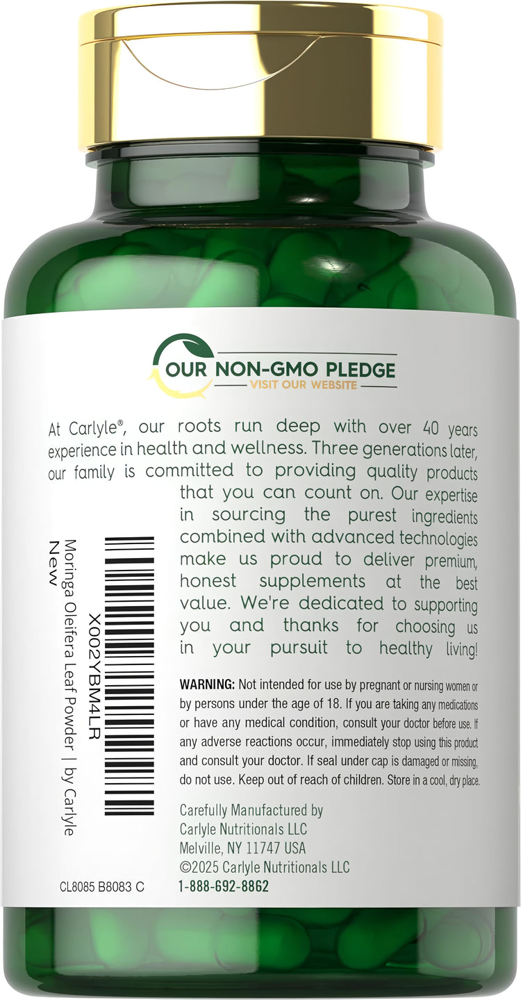 Moringa Oleifera | 180 Capsules