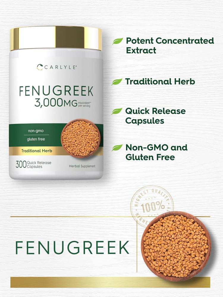 Product highlights graphic stating Potent Concentrated Extract, Traditional Herb, Quick Release Capsules, Non-GMO, Gluten Free.
