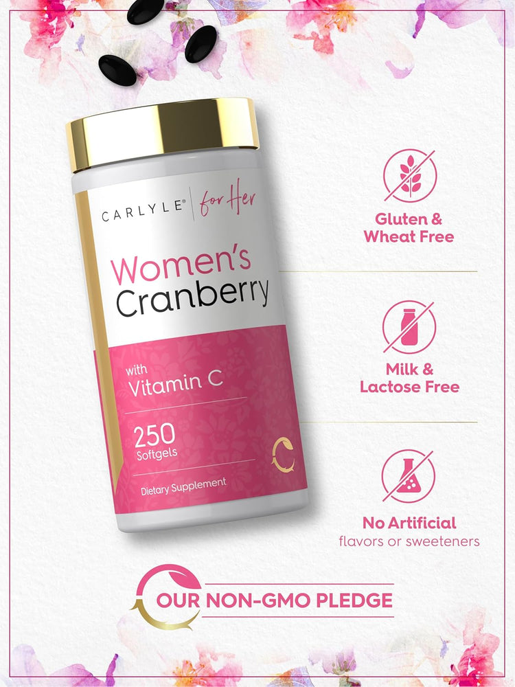 Cranberry bottle: Gluten & Wheat Free, Milk & Lactose Free, No Artificial flavors or sweeteners, OUR NON-GMO PLEDGE.