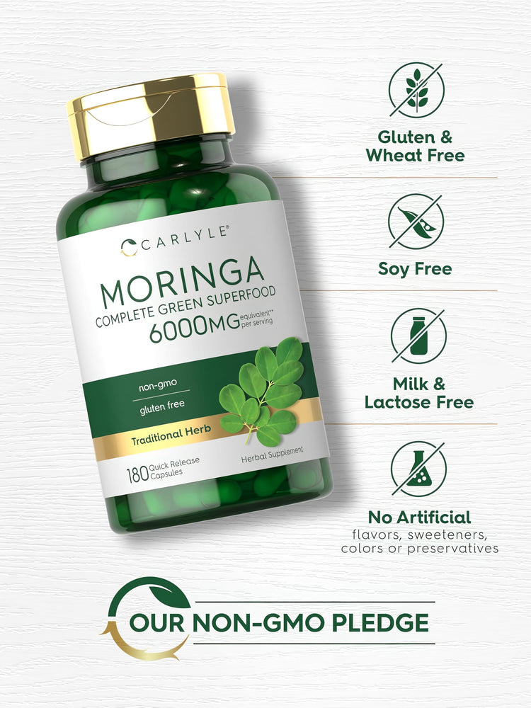 Moringa Oleifera | 180 Capsules