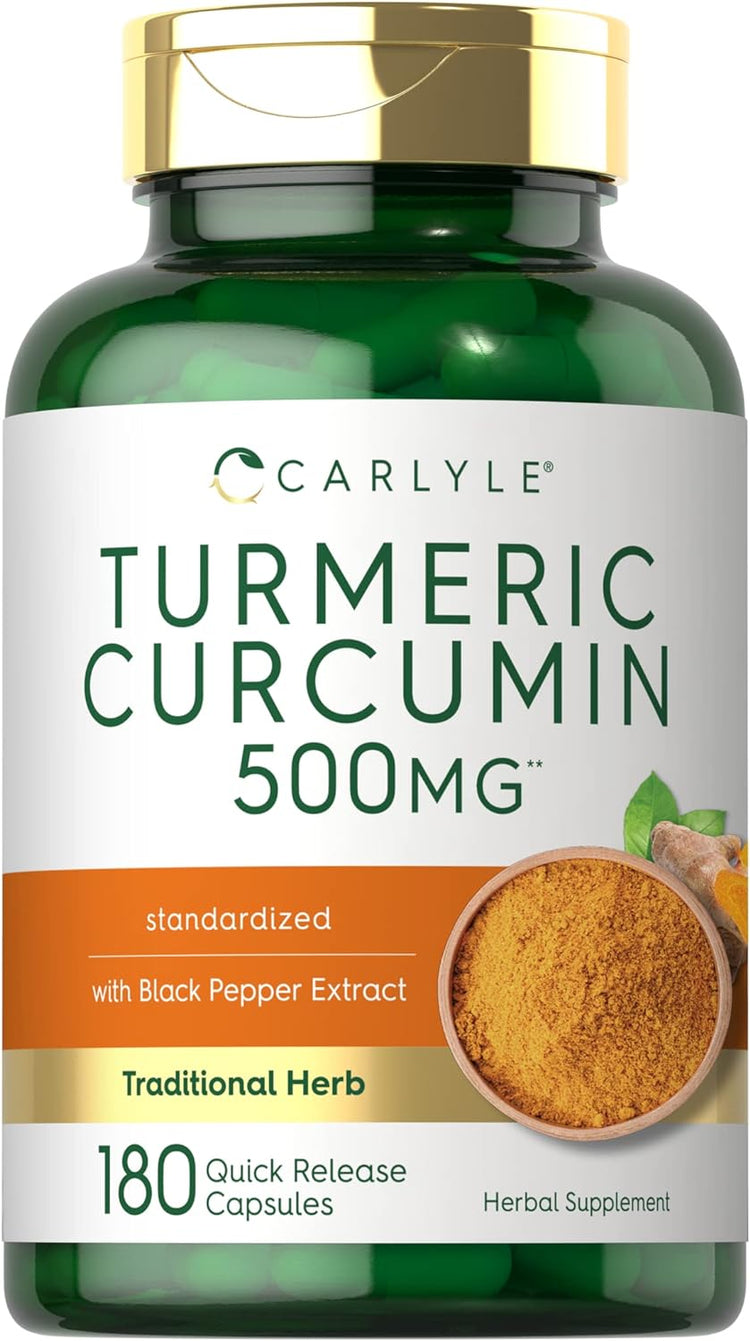 Kurkuma Curcumin mit Bioperin | 180 Kapseln