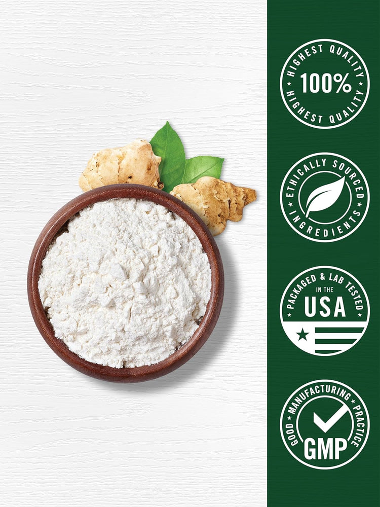 CL Organic Daily Probiotic 20 Bil + Pre Powder 4.76 oz in a wooden bowl as a white powder.