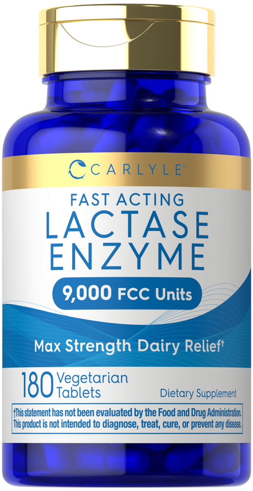 A bulk scale displaying 180 vegetarian tablets with a potency of 9,000 FCC units.