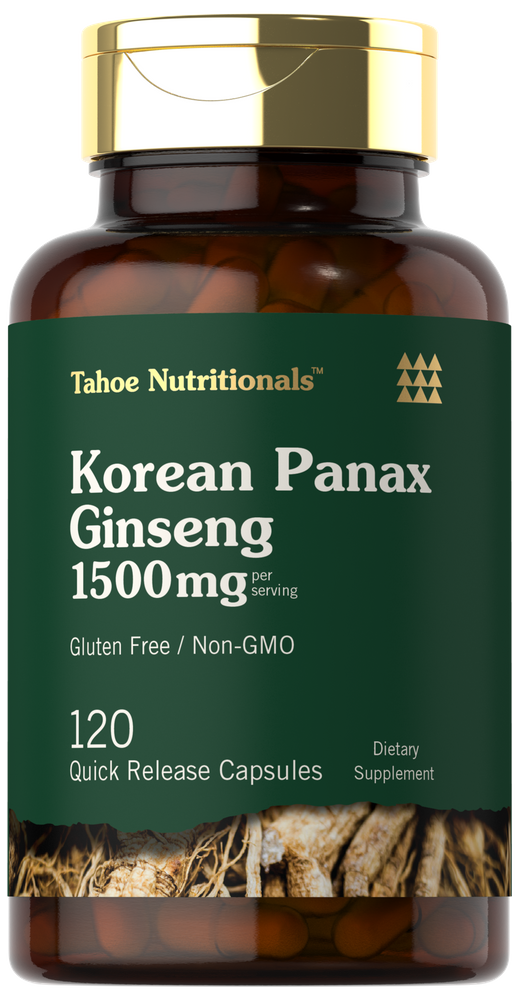 A hand holding a scale showing Quick Release Capsules, 1500mg per serving, demonstrating the bulk size.