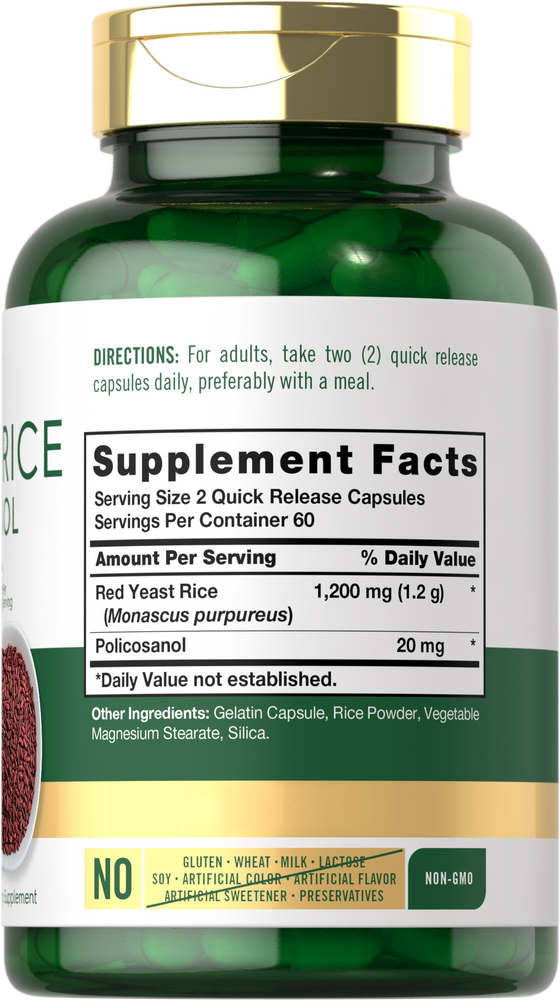 Hand holding a bulk scale showing 1220 mg for quick release capsules.