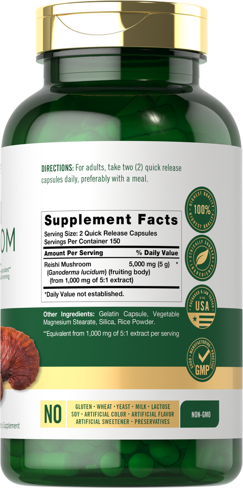A transparent green bottle filled with 300 green quick release capsules.