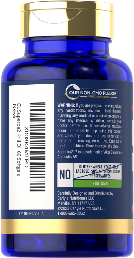 Olio di Krill Antartico 1000mg per dose | 60 Softgel