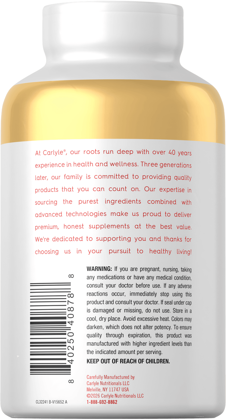 Carlyle D3 3,000 IU Gummies bottle, 120 count.