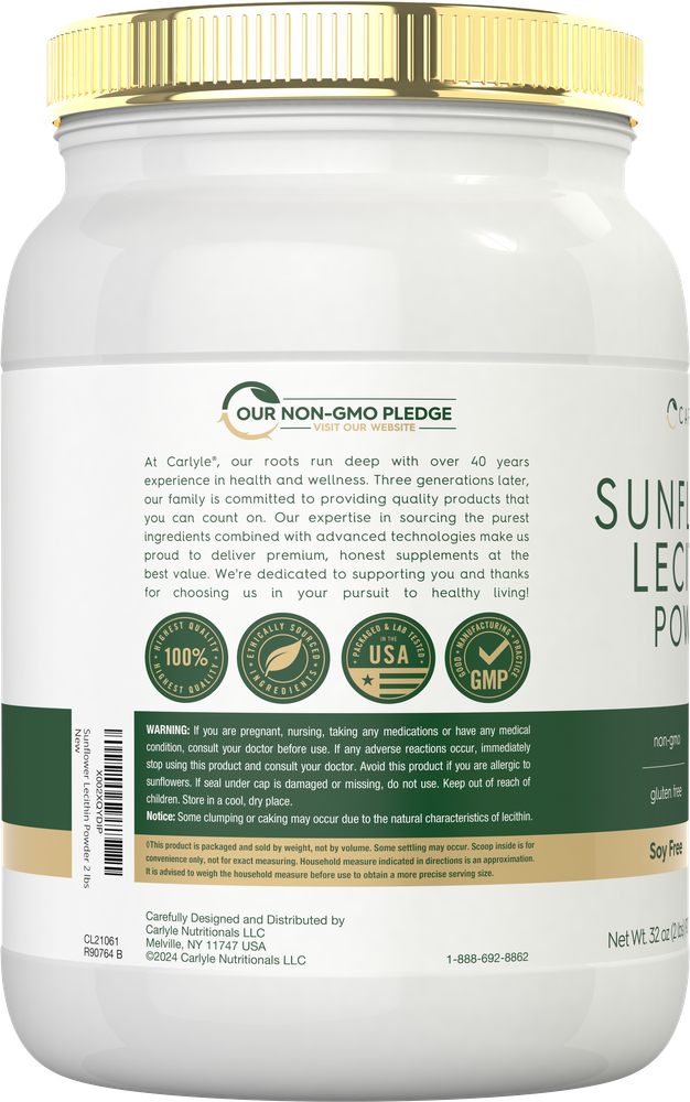 Lecitina di Girasole | Polvere da 32oz