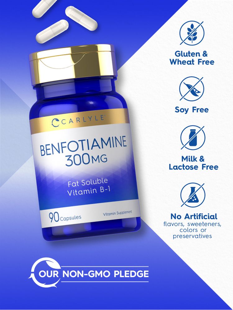 Hand holding a scale with white Benfotiamine 300 mg capsules, emphasizing bulk quantity and precise measurement for supplements.