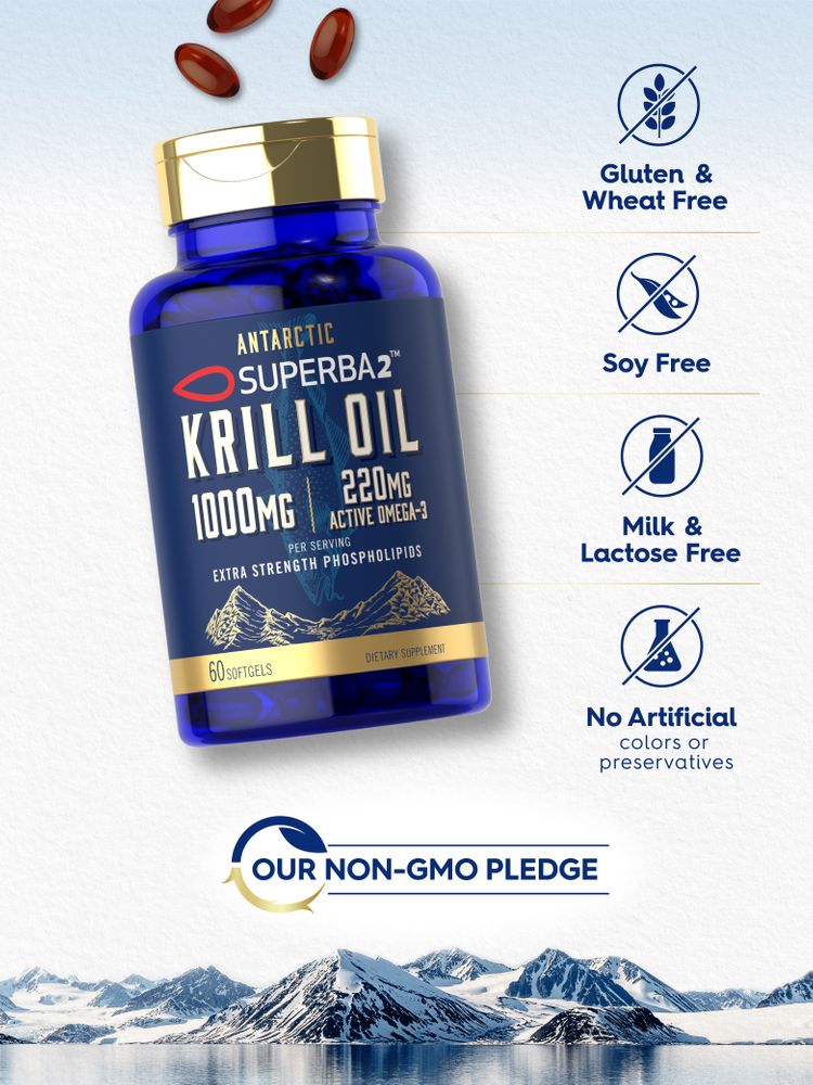 Olio di Krill Antartico 1000mg per dose | 60 Softgel
