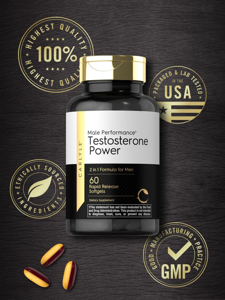 Three softgels with a two-tone red and yellow design, intended for rapid release.