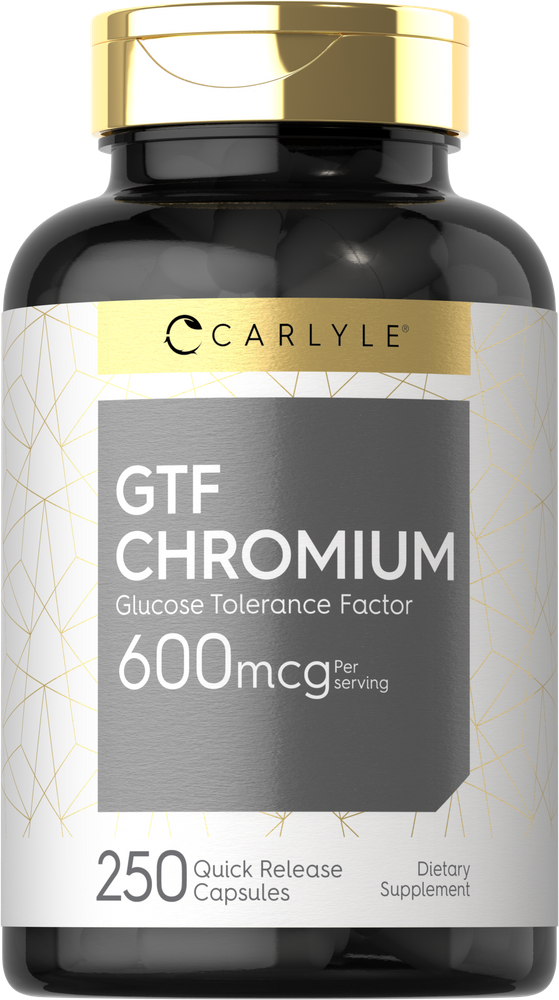 A bottle containing 250 quick release capsules, each serving is 600mcg.