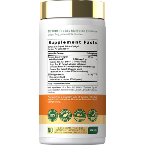 View 2 Complesso Curcuma Zenzero | 120 Softgel