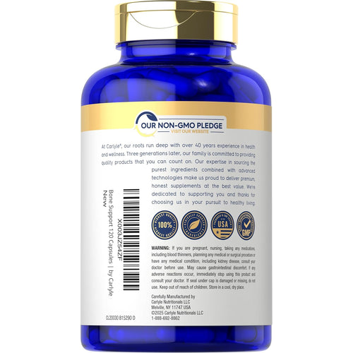 View 3 Carlyle Bone Support 120 capsules bottle.