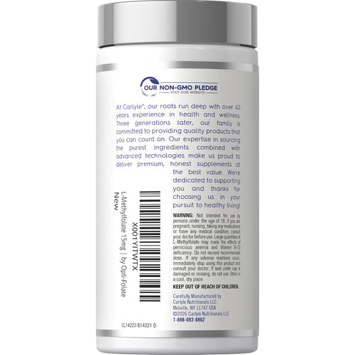 View 3 L-Methylfolate 15mg | 120 Capsules
