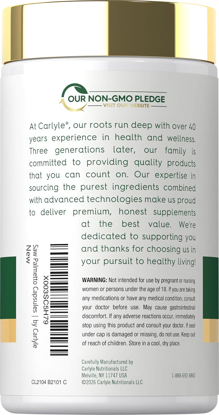 Saw Palmetto Extract | 250 Capsules