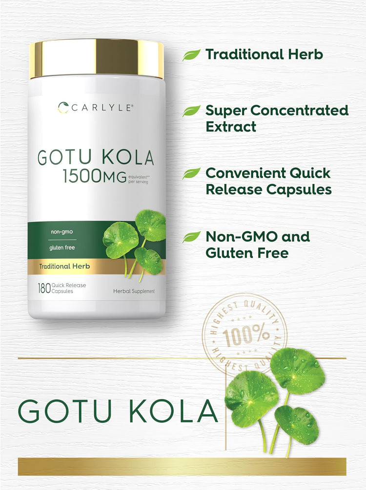 Gotu Kola | 180 Capsule