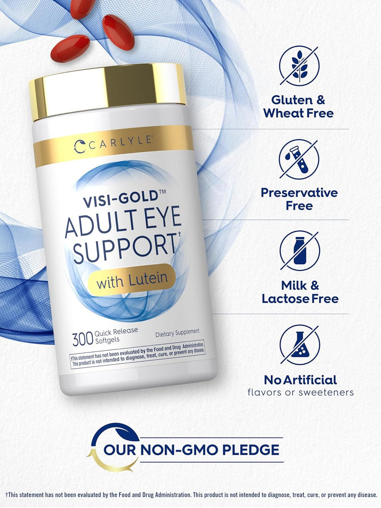 Eye Support bottle: Gluten and wheat free, preservative free, milk and lactose free, no artificial flavors/sweeteners, non-GMO.