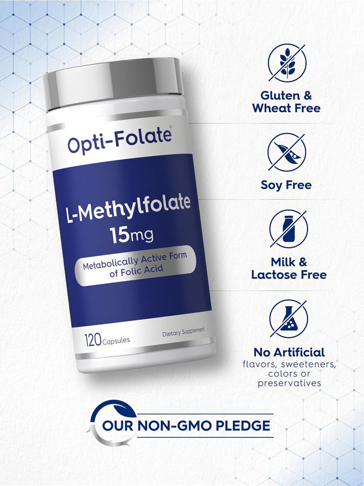 L-Methylfolate 15mg | 120 Capsules