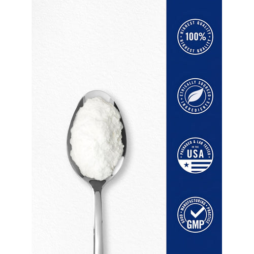 View 7 Infographic: 100% highest quality, ethically sourced ingredients, packaged and lab tested in the USA, GMP good manufacturing practice.