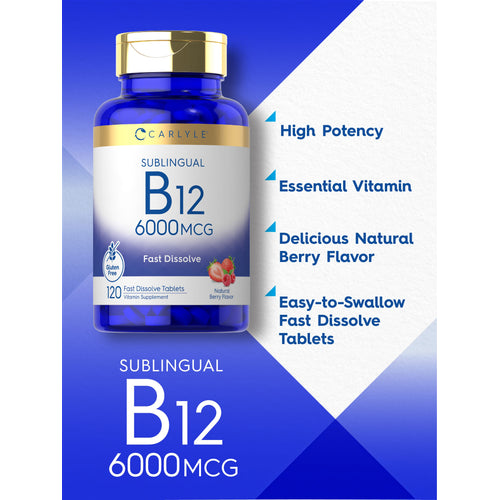 View 9 Graphic stating High Potency, Essential Vitamin, Delicious Natural Berry Flavor, Easy-to-Swallow Fast Dissolve Tablets