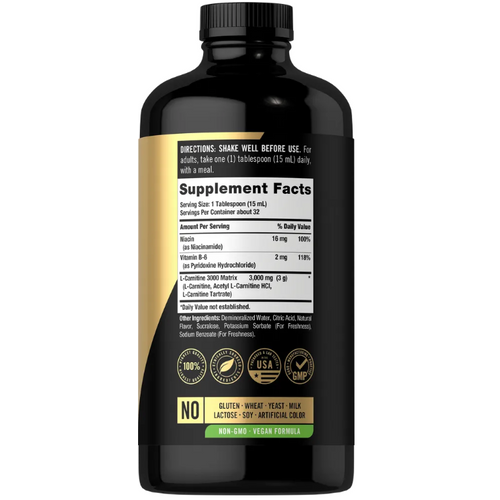 View 6 L-Carnitine 3000 Matrix Liquid