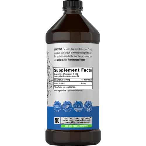 View 2 A 16 fl oz bottle of Carlyle Silver Solutions Liquid placed on a hand scale.