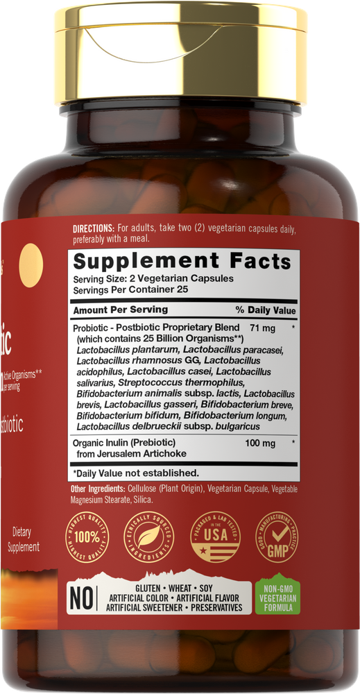 A hand holds a bulk scale with 50 vegetarian capsules, showcasing a supplement option for health-conscious consumers.