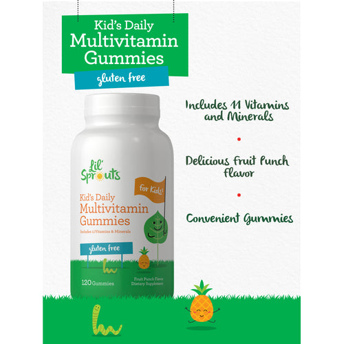 View 1 Kid's Daily Multivitamin Gummies | Fruit Punch Flavor