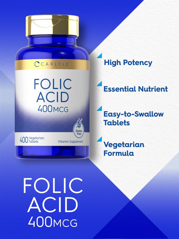 Graphic showing high potency, essential nutrient, easy-to-travel tablets, and vegetarian formula highlights.