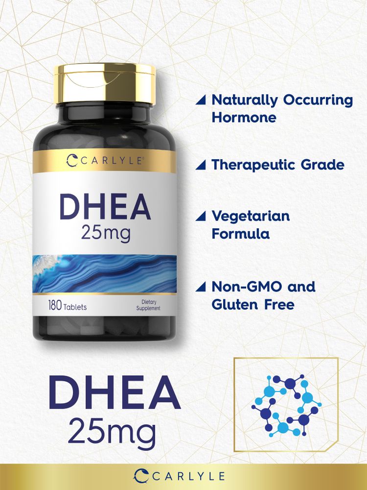 Product highlights graphic stating Naturally Occurring Hormone, Therapeutic Grade, Vegetarian Formula, Non-GMO and Gluten Free