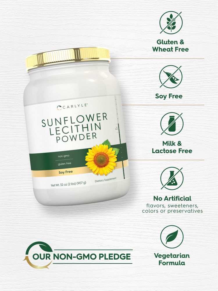 Lecitina di Girasole | Polvere da 32oz