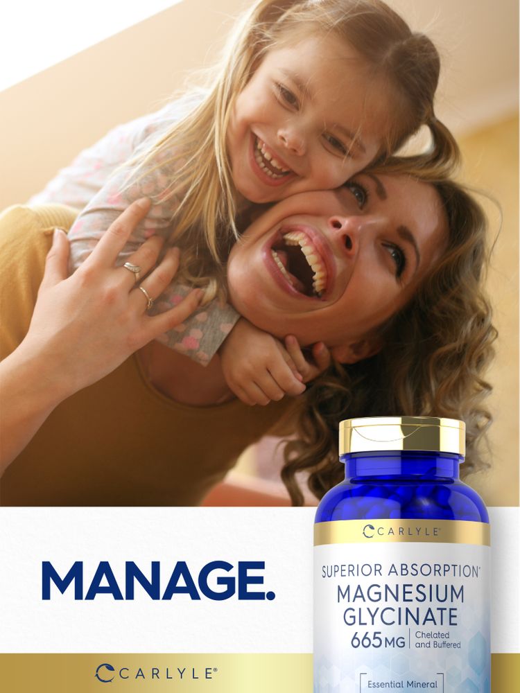 A hand holding a bulk scale of Magnesium Glycinate 665 mg capsules.