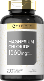 Vegetarian tablets providing 1560 mg of magnesium chloride per serving.